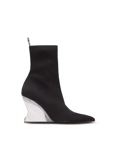 Balmain Wedge knit ankle boots | Thumbnail 1 Balmain Wedge knit ankle boots | Thumbnail 1