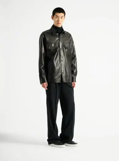 Balmain Leather overshirt | Thumbnail 3 Balmain Leather overshirt | Thumbnail 3