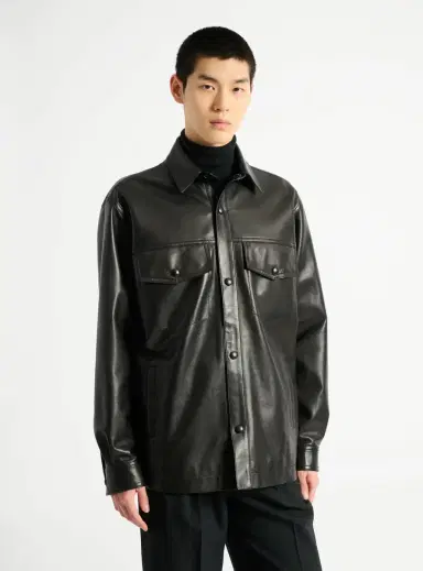 Balmain Leather overshirt | Thumbnail 7 Balmain Leather overshirt | Thumbnail 7