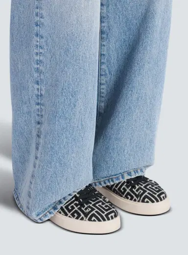 Balmain Monogram jacquard B-Court sneakers | Thumbnail 2 Balmain Monogram jacquard B-Court sneakers | Thumbnail 2