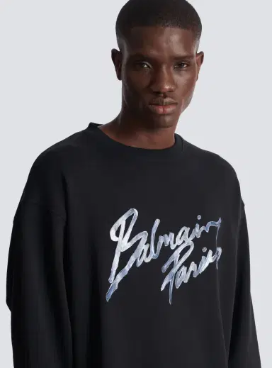 Balmain Printed cotton sweatshirt | Thumbnail 6 Balmain Printed cotton sweatshirt | Thumbnail 6