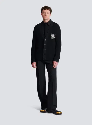 Balmain Cotton tube-knit cardigan | Thumbnail 2 Balmain Cotton tube-knit cardigan | Thumbnail 2