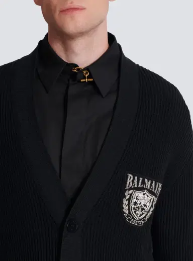Balmain Cotton tube-knit cardigan | Thumbnail 5 Balmain Cotton tube-knit cardigan | Thumbnail 5