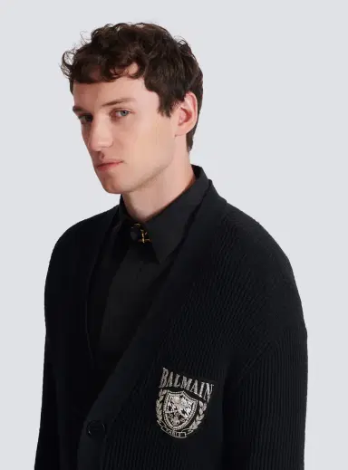 Balmain Cotton tube-knit cardigan | Thumbnail 7 Balmain Cotton tube-knit cardigan | Thumbnail 7