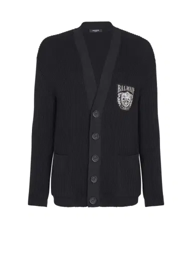 Balmain Cotton tube-knit cardigan | Thumbnail 1 Balmain Cotton tube-knit cardigan | Thumbnail 1