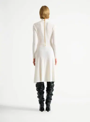 Balmain Long ribbed knit dress | Thumbnail 3 Balmain Long ribbed knit dress | Thumbnail 3