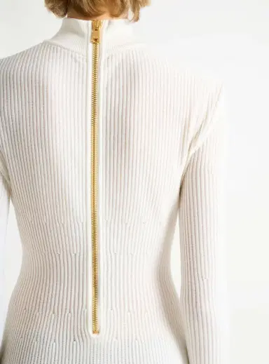 Balmain Long ribbed knit dress | Thumbnail 4 Balmain Long ribbed knit dress | Thumbnail 4