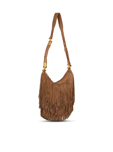 Balmain Ébène Hobo fringed suede bag | Thumbnail 3 Balmain Ébène Hobo fringed suede bag | Thumbnail 3