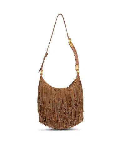 Balmain Ébène Hobo fringed suede bag | Thumbnail 4 Balmain Ébène Hobo fringed suede bag | Thumbnail 4