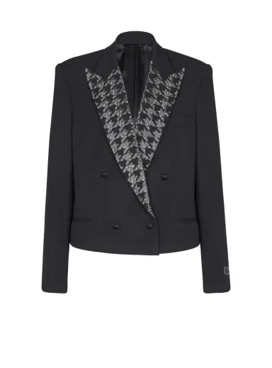 Balmain Grain de poudre jacket with crystals | Thumbnail 1 Balmain Grain de poudre jacket with crystals | Thumbnail 1