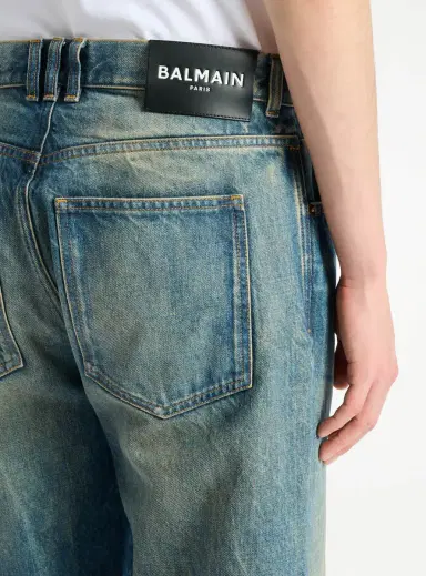Balmain Loose-fit jeans in Vintage blue denim | Thumbnail 5 Balmain Loose-fit jeans in Vintage blue denim | Thumbnail 5