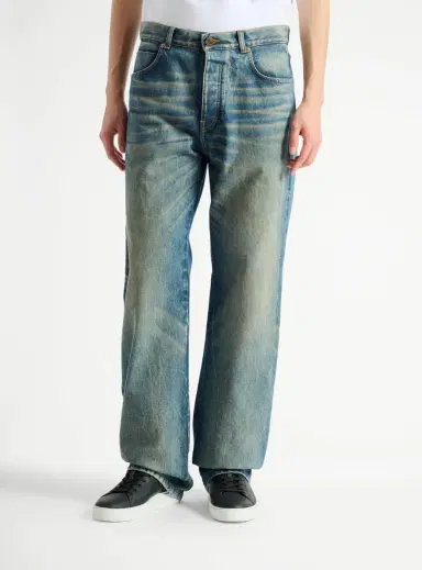 Balmain Loose-fit jeans in Vintage blue denim | Thumbnail 7 Balmain Loose-fit jeans in Vintage blue denim | Thumbnail 7