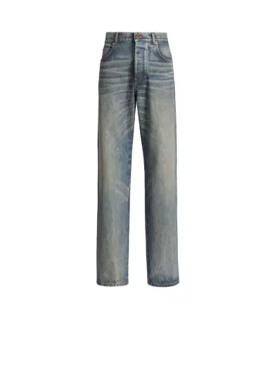 Balmain Loose-fit jeans in Vintage blue denim | Thumbnail 1 Balmain Loose-fit jeans in Vintage blue denim | Thumbnail 1