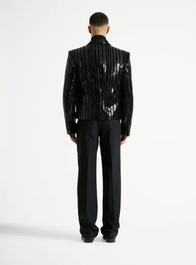 Balmain Cropped sequin velvet jacket | Thumbnail 4 Balmain Cropped sequin velvet jacket | Thumbnail 4