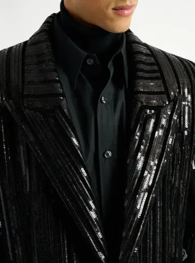 Balmain Cropped sequin velvet jacket | Thumbnail 5 Balmain Cropped sequin velvet jacket | Thumbnail 5