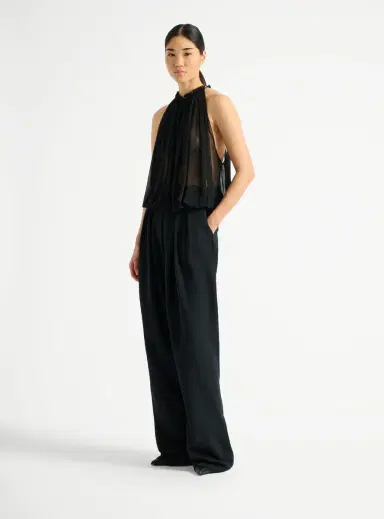 Balmain Sleeveless muslin top | Thumbnail 2 Balmain Sleeveless muslin top | Thumbnail 2