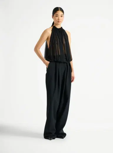 Balmain Sleeveless muslin top | Thumbnail 3 Balmain Sleeveless muslin top | Thumbnail 3