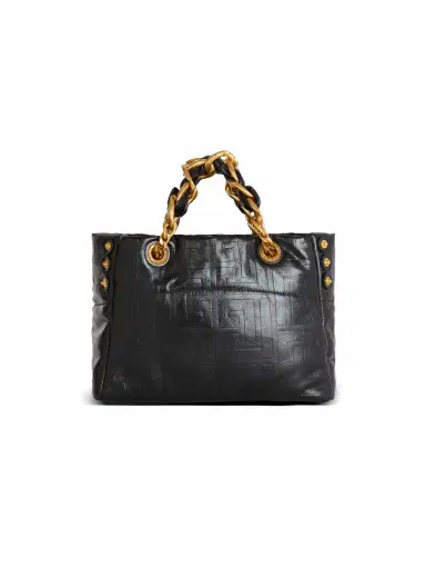 Balmain Small 1945 Soft tote bag in crackled calfskin | Thumbnail 4 Balmain Small 1945 Soft tote bag in crackled calfskin | Thumbnail 4