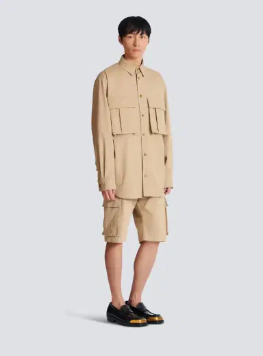 Balmain Cotton safari shirt | Thumbnail 3 Balmain Cotton safari shirt | Thumbnail 3