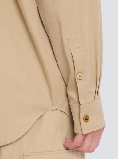 Balmain Cotton safari shirt | Thumbnail 6 Balmain Cotton safari shirt | Thumbnail 6
