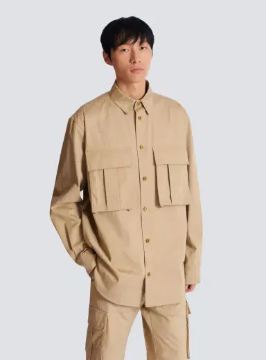 Balmain Cotton safari shirt | Thumbnail 7 Balmain Cotton safari shirt | Thumbnail 7