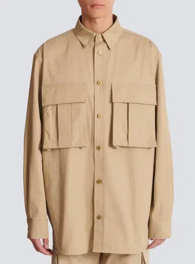 Balmain Cotton safari shirt | Thumbnail 8 Balmain Cotton safari shirt | Thumbnail 8