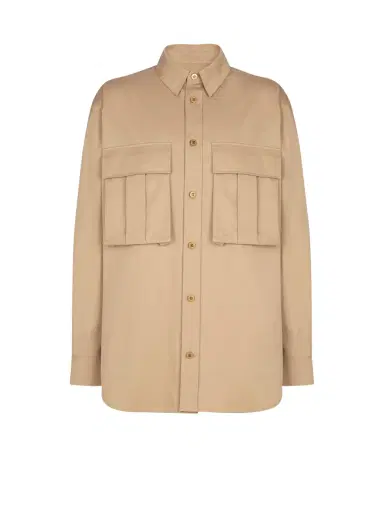 Balmain Cotton safari shirt | Thumbnail 1 Balmain Cotton safari shirt | Thumbnail 1
