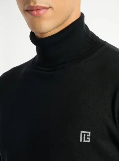 Balmain PB turtleneck jumper in cotton and silk | Thumbnail 6 Balmain PB turtleneck jumper in cotton and silk | Thumbnail 6