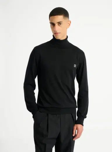 Balmain PB turtleneck jumper in cotton and silk | Thumbnail 7 Balmain PB turtleneck jumper in cotton and silk | Thumbnail 7