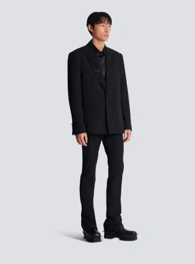 Balmain Grain de poudre 1-button jacket | Thumbnail 3 Balmain Grain de poudre 1-button jacket | Thumbnail 3