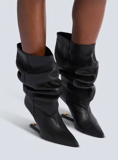 Balmain No Wedge smooth leather ankle boots | Thumbnail 2 Balmain No Wedge smooth leather ankle boots | Thumbnail 2