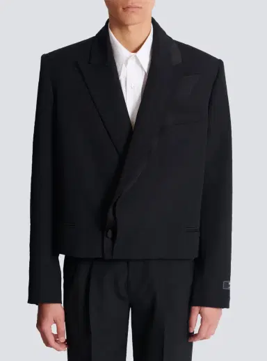 Balmain Grain de poudre jacket | Thumbnail 8 Balmain Grain de poudre jacket | Thumbnail 8
