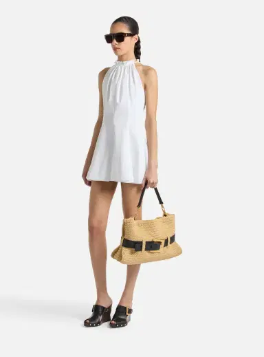 Balmain Flared cotton poplin dress | Thumbnail 3 Balmain Flared cotton poplin dress | Thumbnail 3