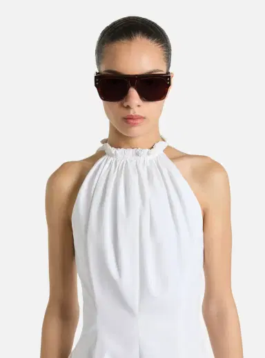 Balmain Flared cotton poplin dress | Thumbnail 6 Balmain Flared cotton poplin dress | Thumbnail 6