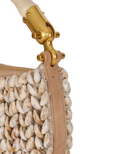 Balmain Ebene Mini bag in suede and shells | Thumbnail 6 Balmain Ebene Mini bag in suede and shells | Thumbnail 6