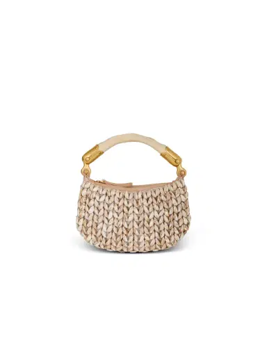 Balmain Ebene Mini bag in suede and shells | Thumbnail 1 Balmain Ebene Mini bag in suede and shells | Thumbnail 1
