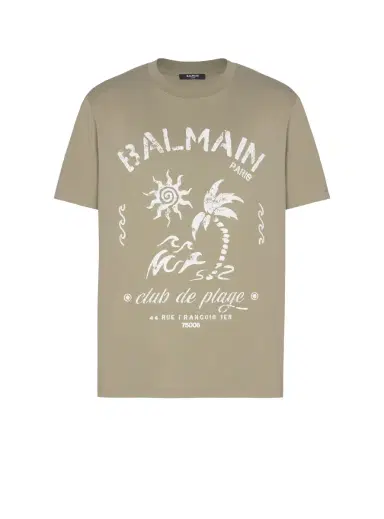 Balmain T-shirt with Plage print | Thumbnail 1 Balmain T-shirt with Plage print | Thumbnail 1
