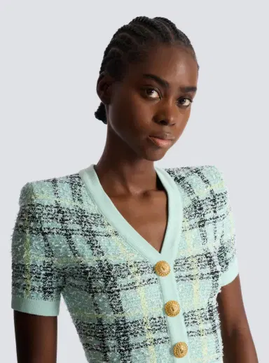 Balmain Short glitter tweed dress | Thumbnail 5 Balmain Short glitter tweed dress | Thumbnail 5