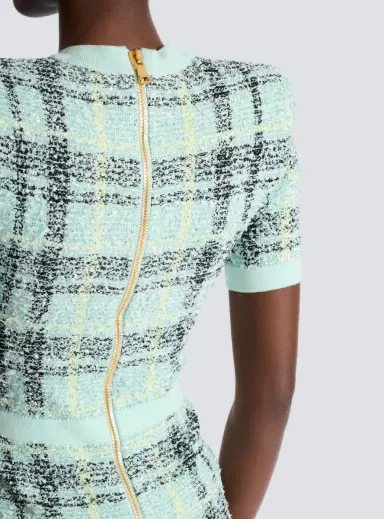 Balmain Short glitter tweed dress | Thumbnail 6 Balmain Short glitter tweed dress | Thumbnail 6