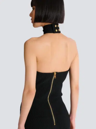 Balmain Long sleeveless dress with embellished detail | Thumbnail 6 Balmain Long sleeveless dress with embellished detail | Thumbnail 6