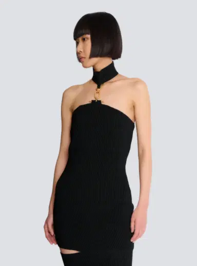 Balmain Long sleeveless dress with embellished detail | Thumbnail 7 Balmain Long sleeveless dress with embellished detail | Thumbnail 7