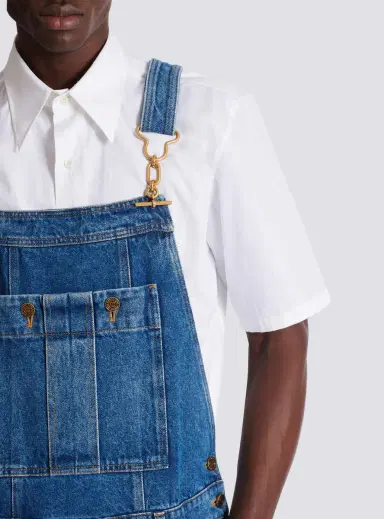 Balmain Dark blue denim dungarees | Thumbnail 5 Balmain Dark blue denim dungarees | Thumbnail 5
