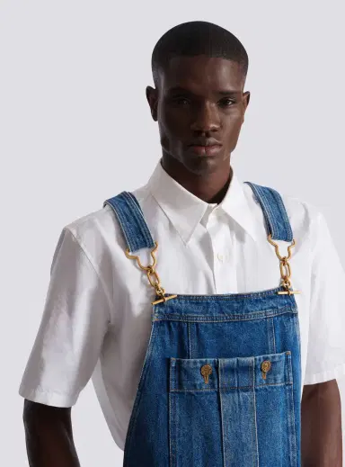 Balmain Dark blue denim dungarees | Thumbnail 7 Balmain Dark blue denim dungarees | Thumbnail 7