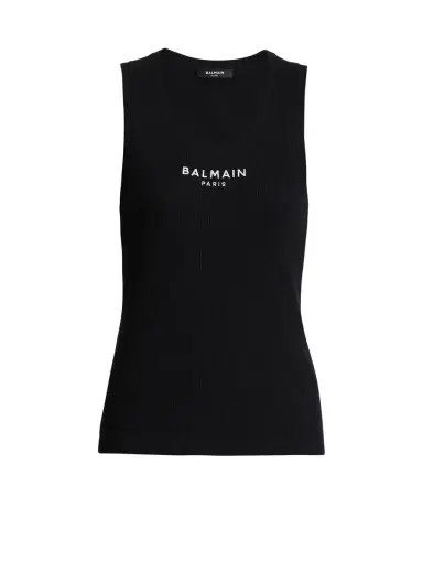 Balmain Paris embroidered vest top | Thumbnail 1 Balmain Paris embroidered vest top | Thumbnail 1