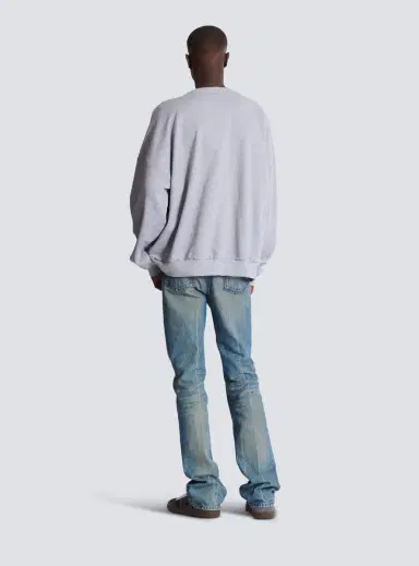 Balmain Printed cotton sweatshirt | Thumbnail 4 Balmain Printed cotton sweatshirt | Thumbnail 4