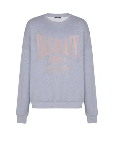 Balmain Printed cotton sweatshirt | Thumbnail 1 Balmain Printed cotton sweatshirt | Thumbnail 1