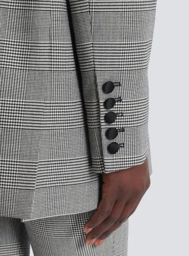 Balmain Oversized jacket in Prince of Wales jacquard | Thumbnail 5 Balmain Oversized jacket in Prince of Wales jacquard | Thumbnail 5