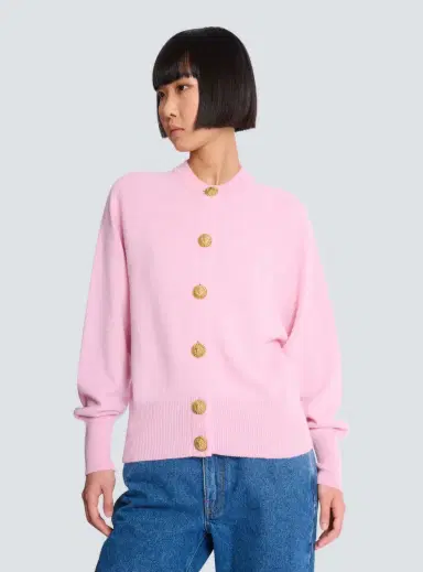 Balmain Buttoned eco-cashmere cardigan | Thumbnail 5 Balmain Buttoned eco-cashmere cardigan | Thumbnail 5