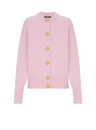 Balmain Buttoned eco-cashmere cardigan | Thumbnail 1 Balmain Buttoned eco-cashmere cardigan | Thumbnail 1