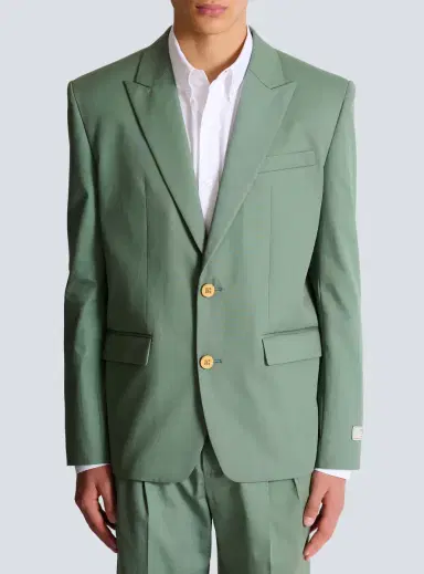 Balmain Cotton twill 2-button jacket | Thumbnail 7 Balmain Cotton twill 2-button jacket | Thumbnail 7
